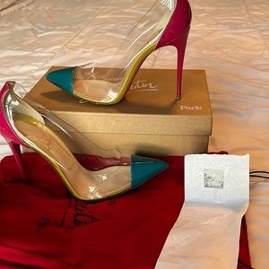Debout patent pvc riviera christian louboutin